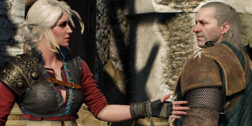 Ciri and Vesemir The Witcher 3