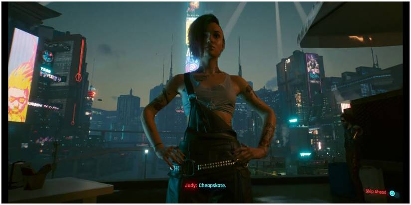 Comforting Judy Cyberpunk 2077