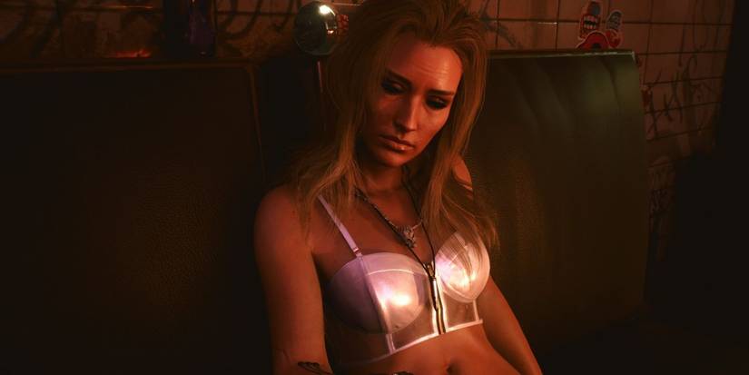 Cyberpunk 2077 Alt Cunningham Sitting On Couch