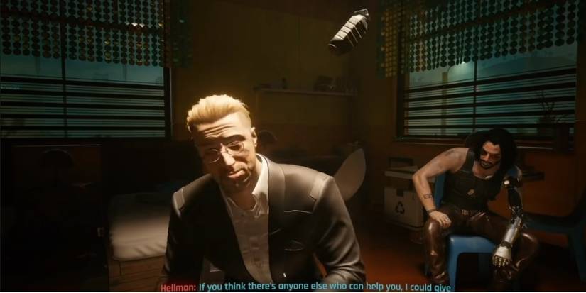 Cyberpunk 2077 Hellman Grenade During Cutscene Glitch