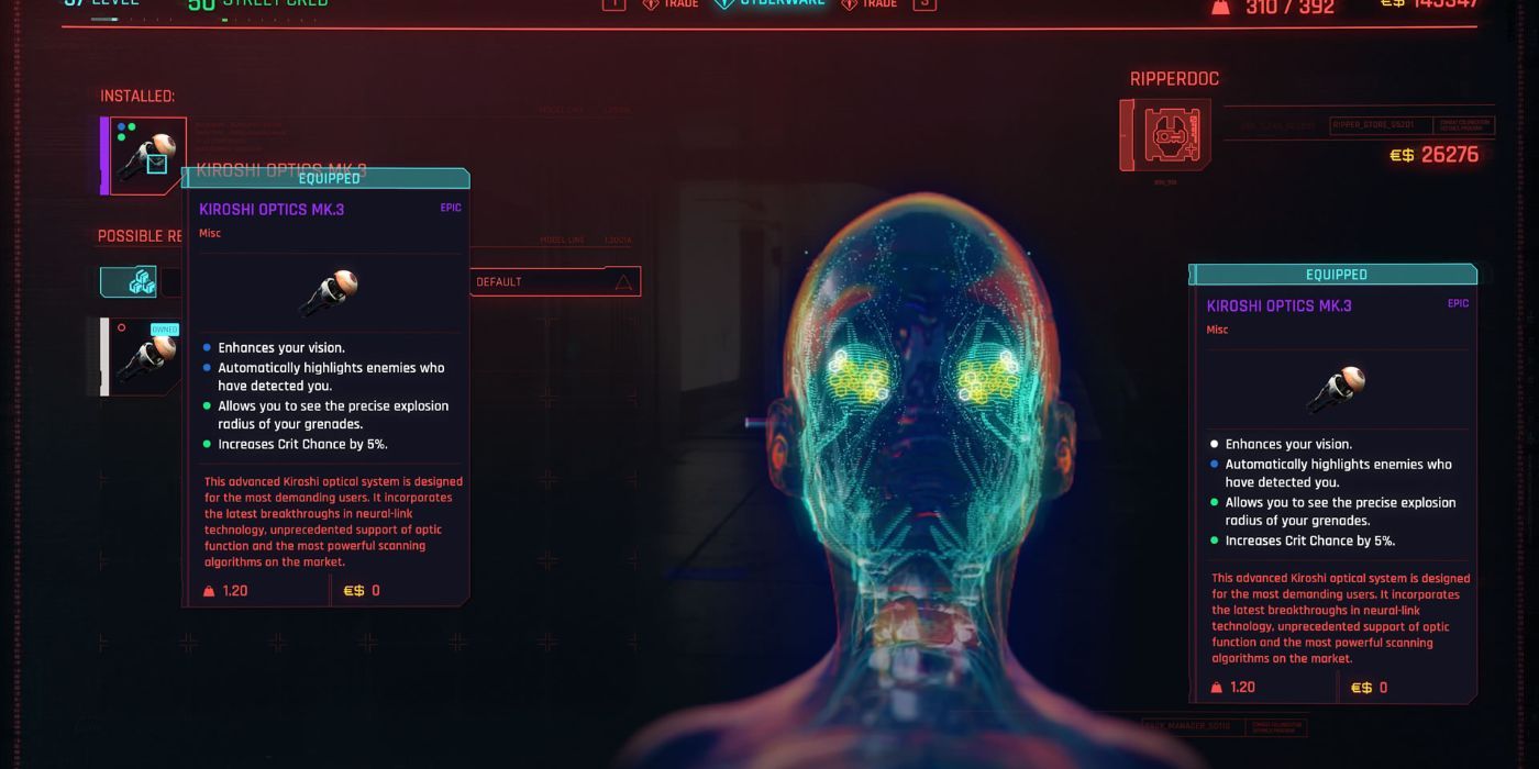 Cyberpunk 2077: 25 Best Ripperdoc Upgrades, Ranked (2023)