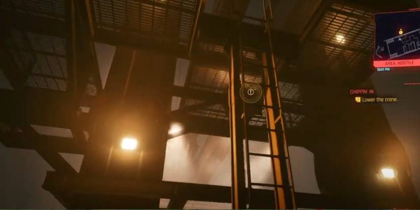 Cyberpunk 2077 Ladder To Control Panel In Chippin In