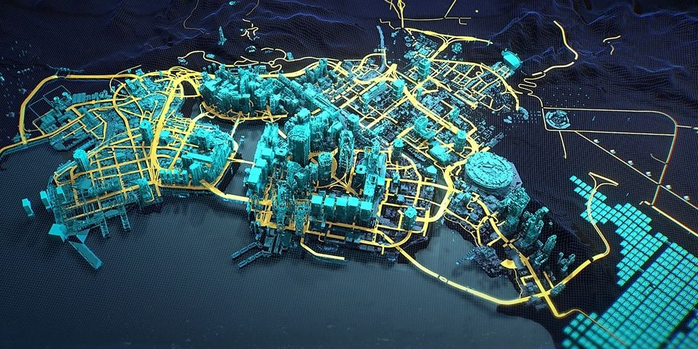a map of night city