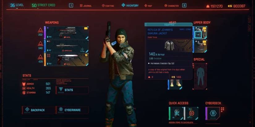 Cyberpunk 2077 Replica Of Johnny's Samurai Jacket