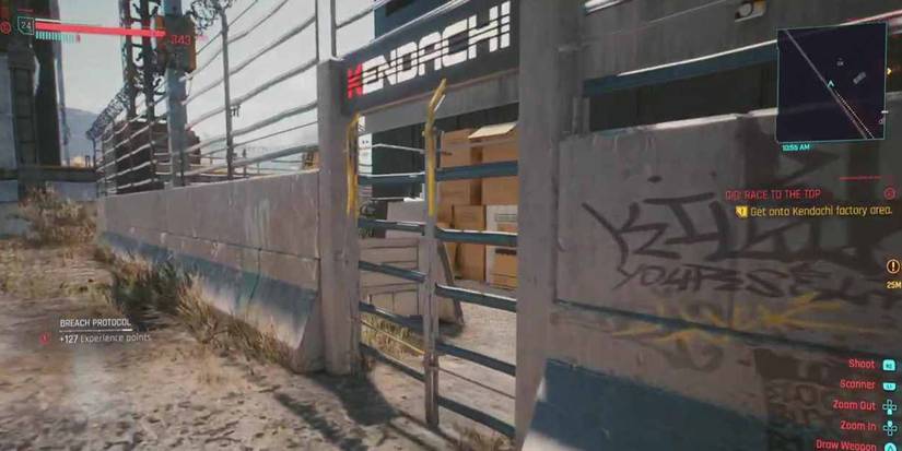 Cyberpunk 2077 Security Gate (Friendly Mode)