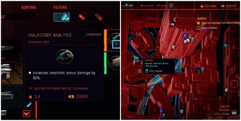 Cyberpunk 2077 Trajectory Analysis Description And Location