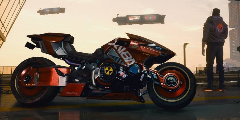 Cyberpunk V With Motorcycle