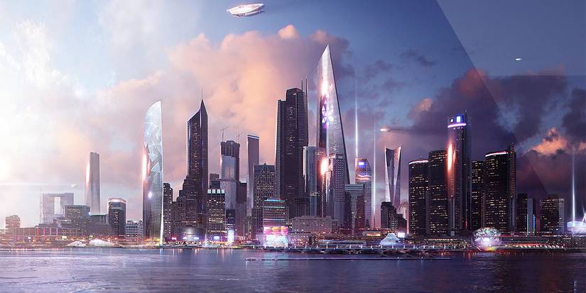 Detroit from Detroit: Become Human City Skyline