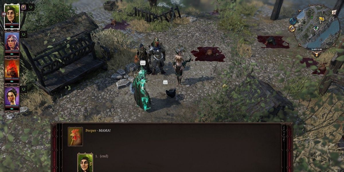 The polymorph tree in divinity 2 allows players to turn enemies into chickens.