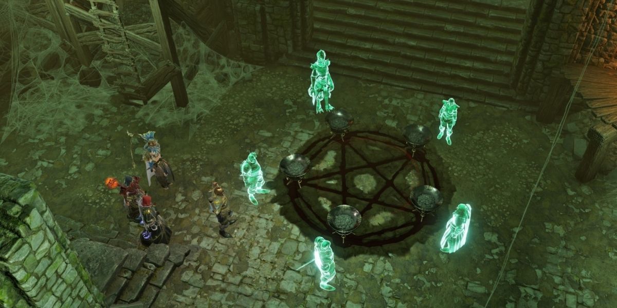 Players can use the equalize skill in divinity 2 to get themselves health if they are below the enemy's health