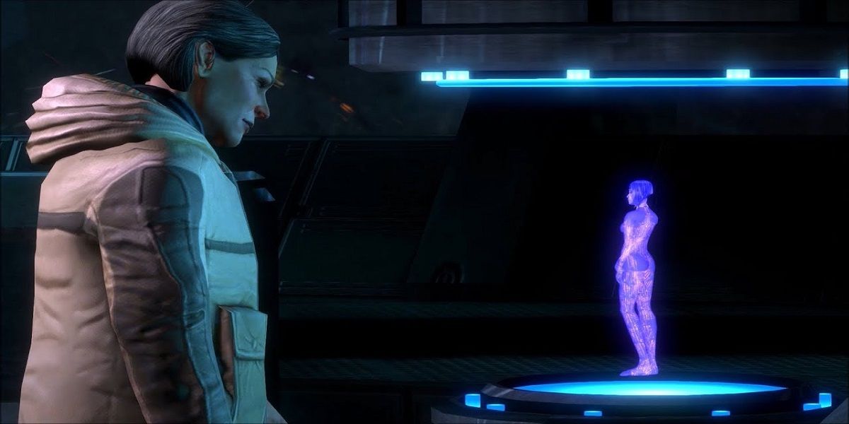 Dr. Halsey and Cortana Halo Reach One Last Meeting