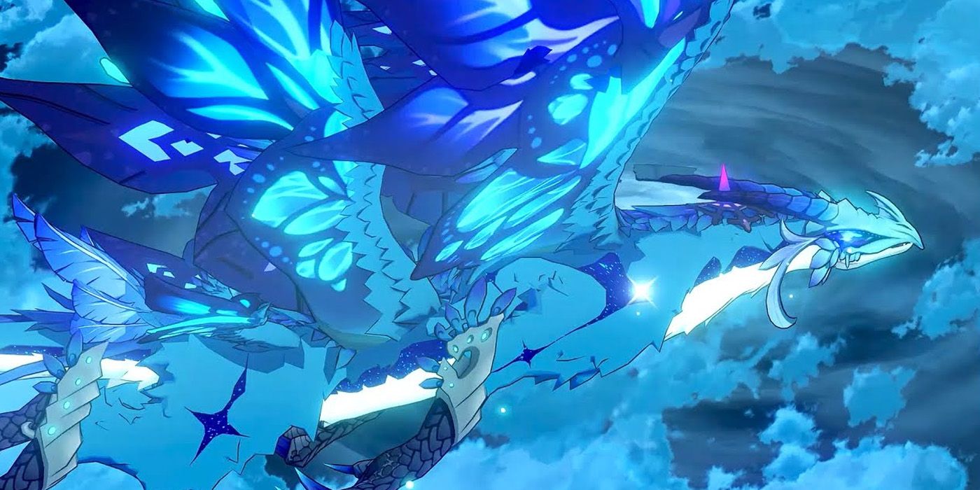 Dvalin flying for an attack - Genshin Impact 10 Facts Dvalin