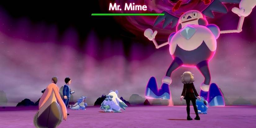 Pokemon Sword Shield Dynamax Mr. Mime Gourgeist Abomasnow Palpitoad Armaldo