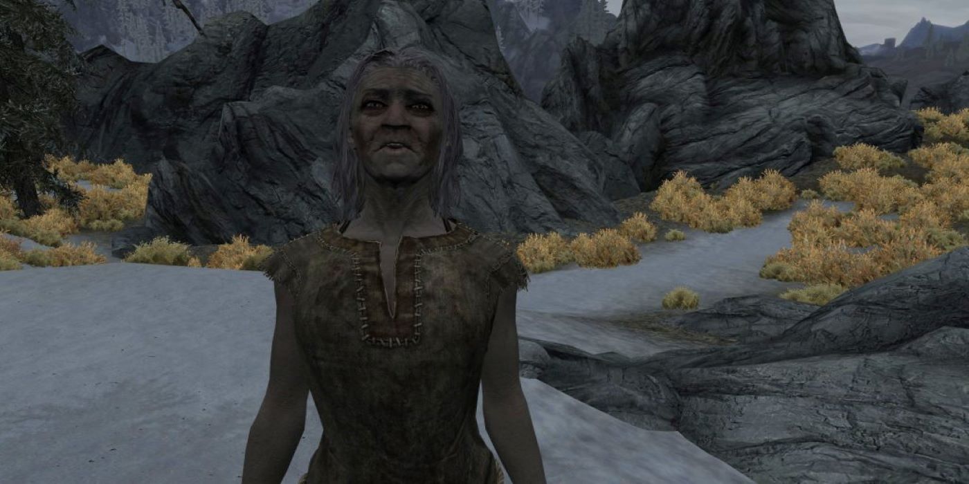 Elder Scrolls 10 Weirdest Encounters Madwoman Skyrim