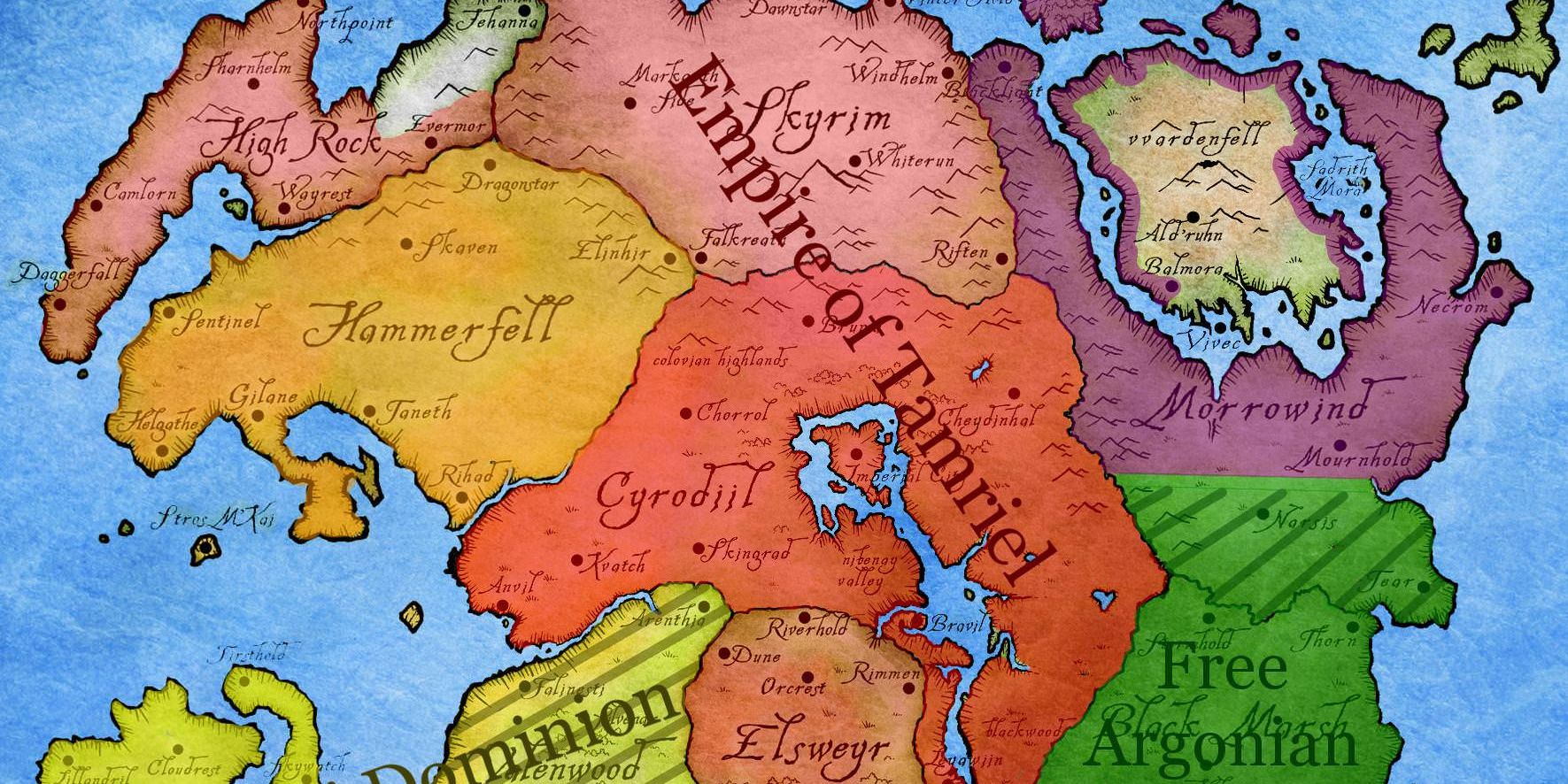 the elder scrolls games largest map
