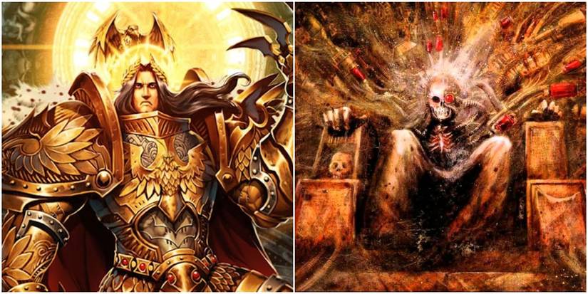 Emperor of Mankind Warhammer 40k Fully Alive and Throne-Form