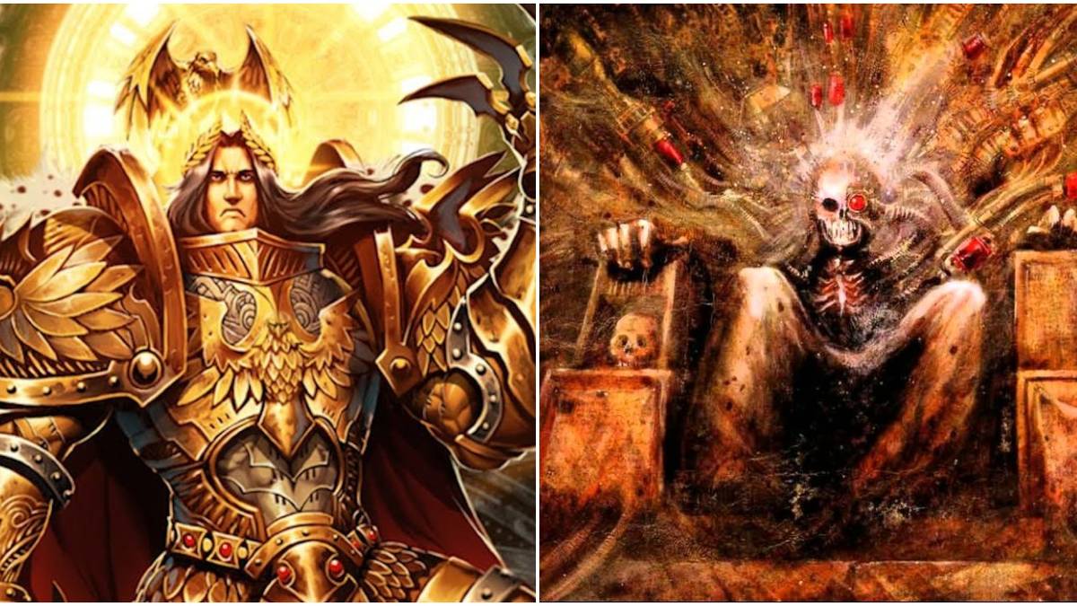 Emperor of Mankind Warhammer 40k Fully Alive and Throne-Form