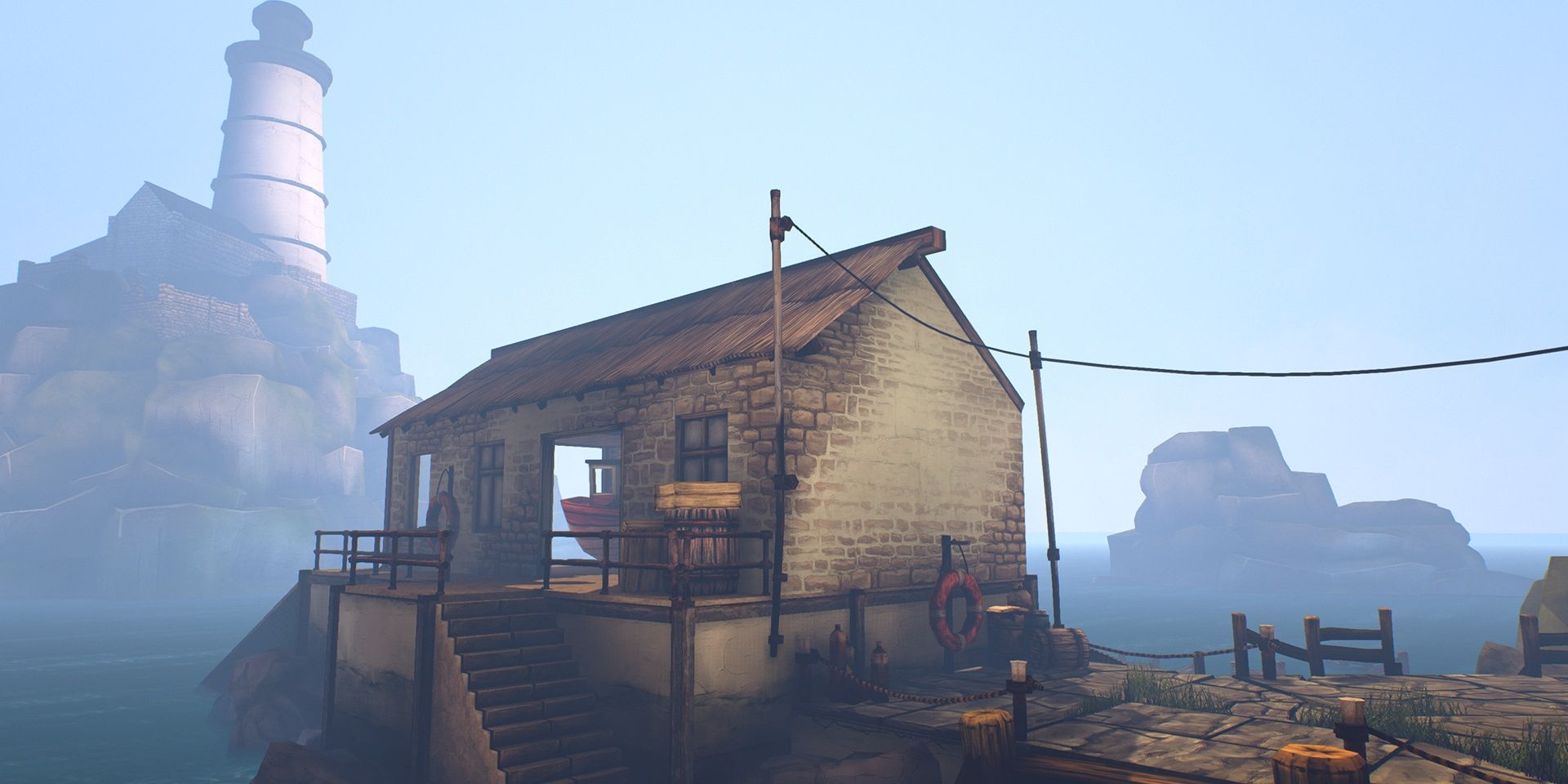 A house at the docks in Ether One