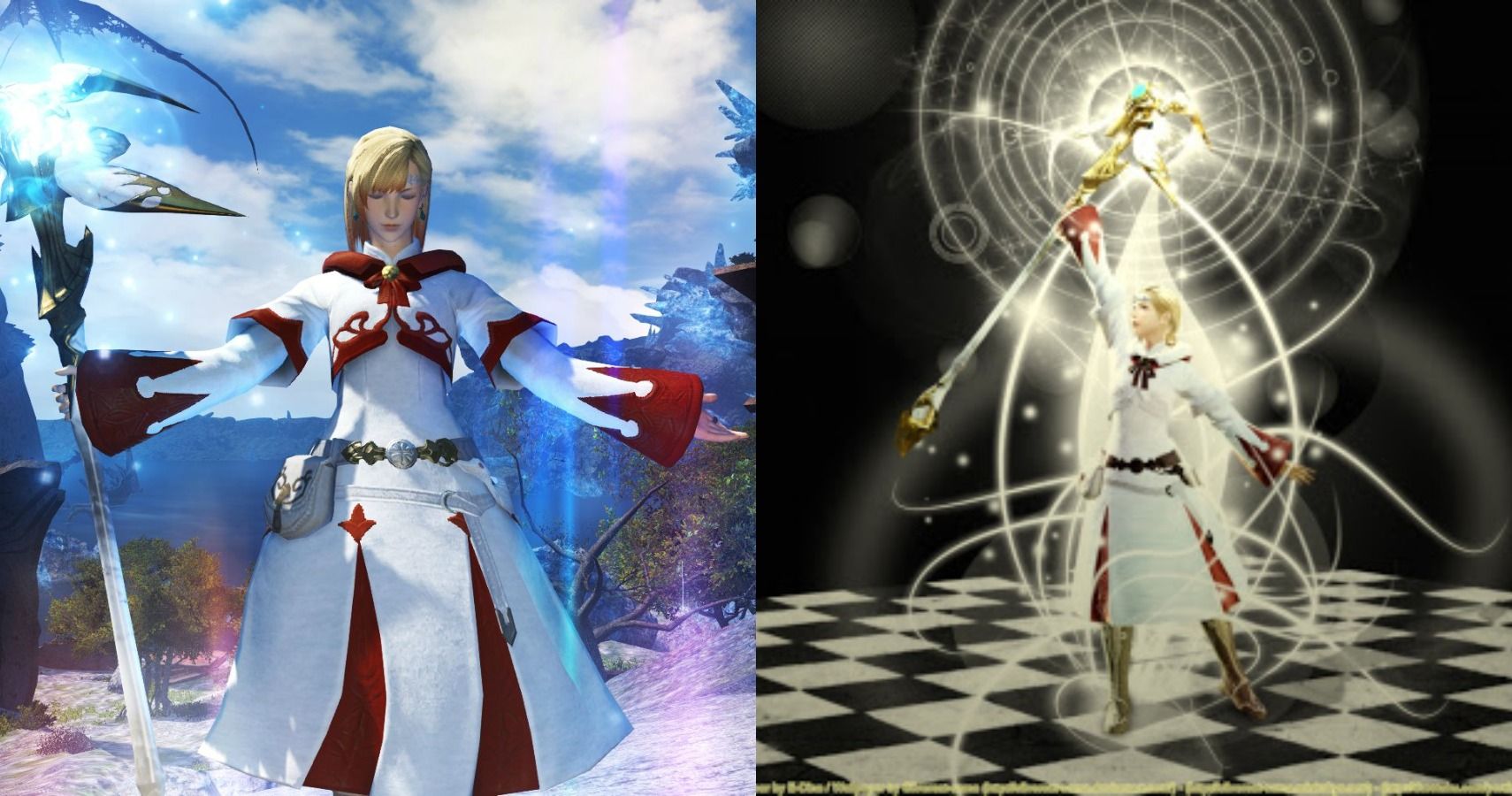 FF14 White Mage Spell Casting