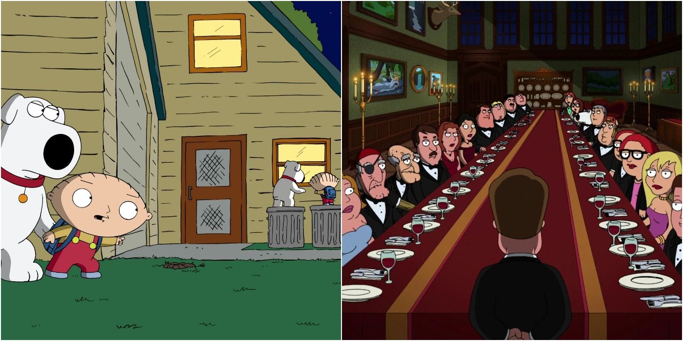 Family Guy Featured Image Stewie and Brian and Dinner Party