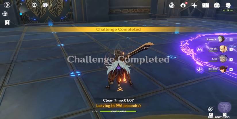 Getting the Fantastic Four achievement in Genshin Impact