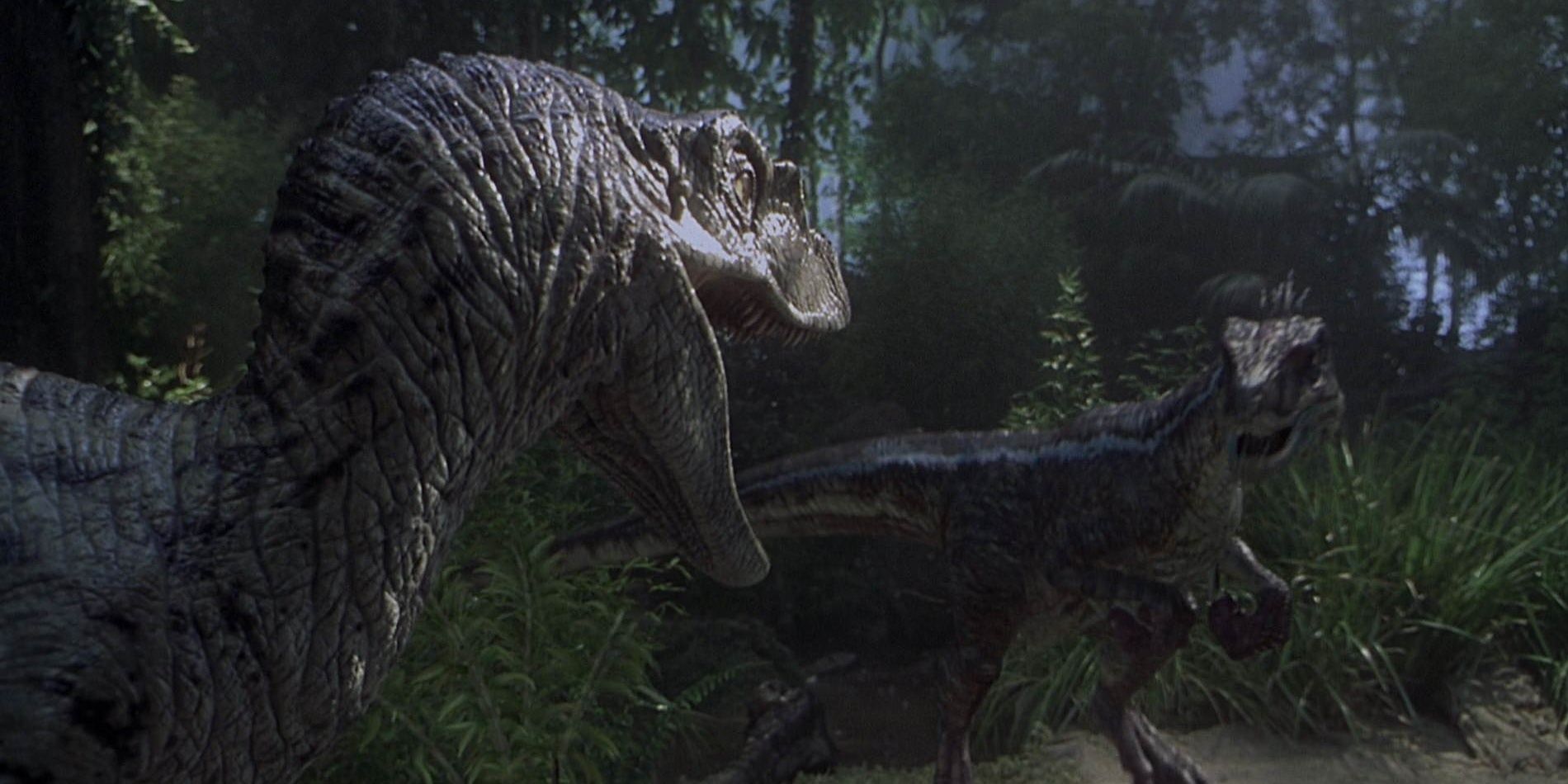 The female gives orders in Jurassic Park III