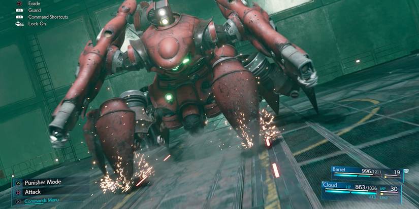 Final Fantasy VII remake robot scorpion boss fight