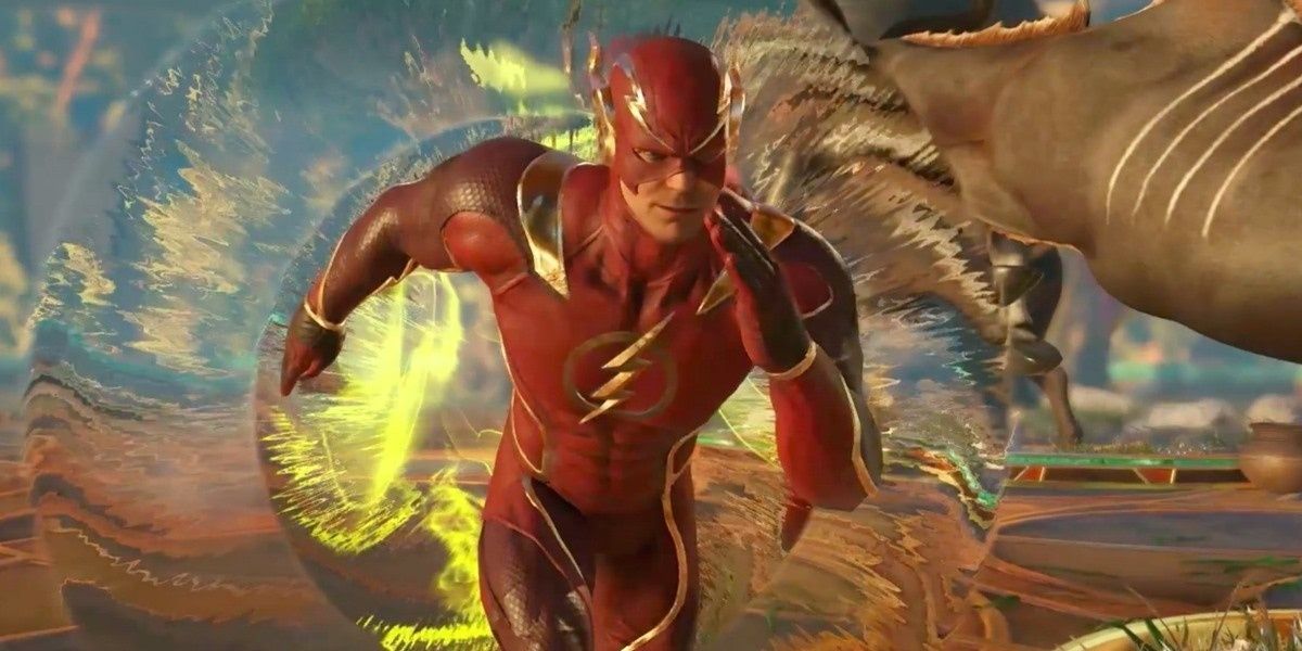 Flash runs through time in Injustice 2