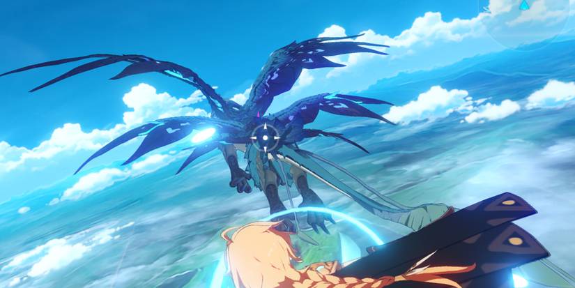 Flying Dvalin in aerial combat - Genshin Impact 10 Facts Dvalin
