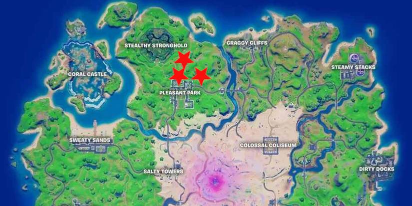 Map of Fortnite Npcs Beef Boss Dummy Remedy