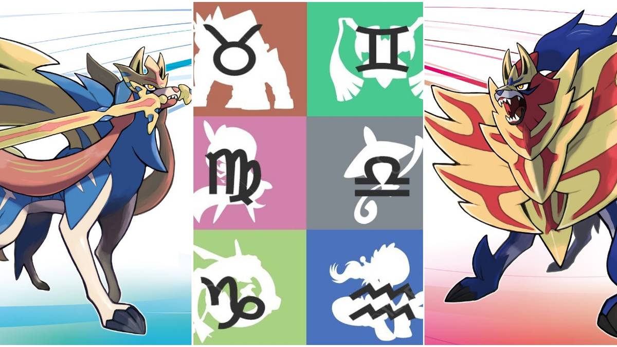 Pokemon Sword Shield Zacian Zamazenta Zodiac