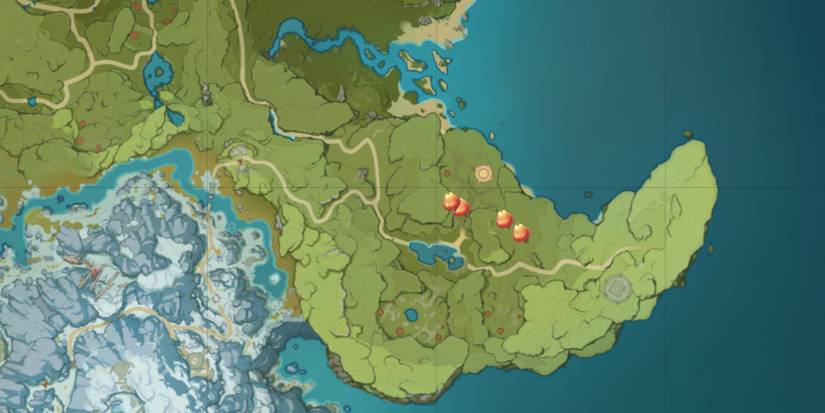 Where to find Sunsettia fruit trees in Genshin Impact