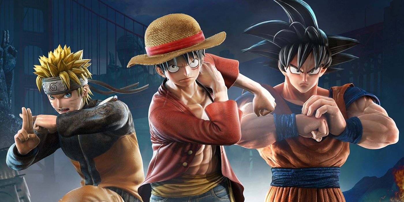 Goku, Luffy, and Naruto in Jump Force