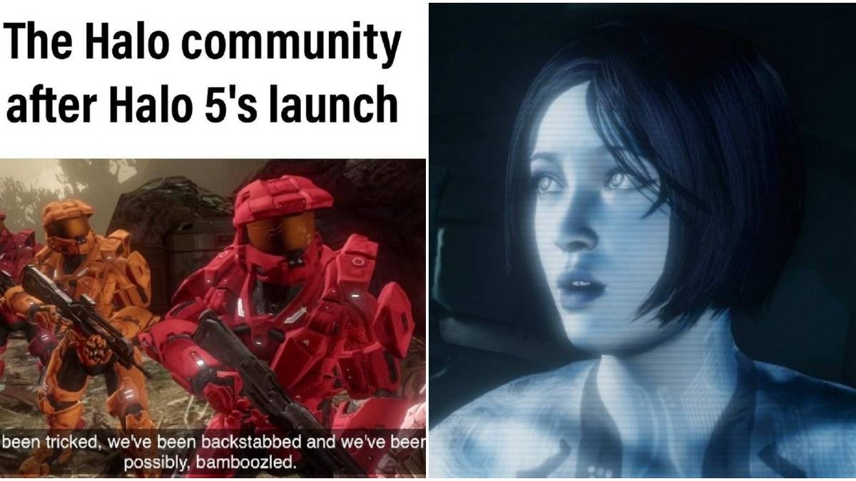 Red vs Blue Halo 5 Meme Cortana Shocked Reaction
