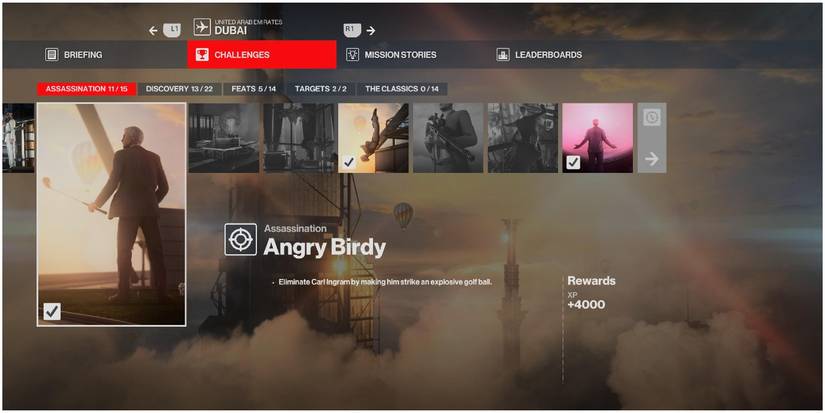 Hitman 3's Angry Birdy challenge in Dubai