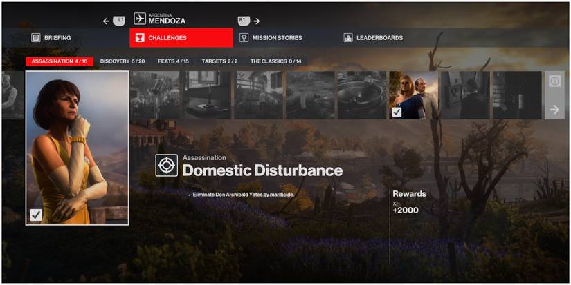Hitman 3's Domestic Disturbance challenge in Mendoza