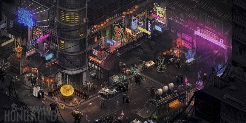 Hong Kong Free Enterprise Zone from Shadowrun Hong Kong isometric view