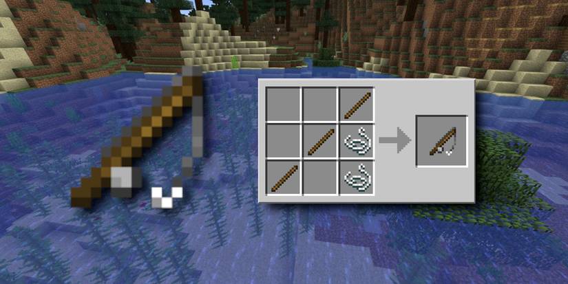 Fishing in Minecraft to feed polar bears