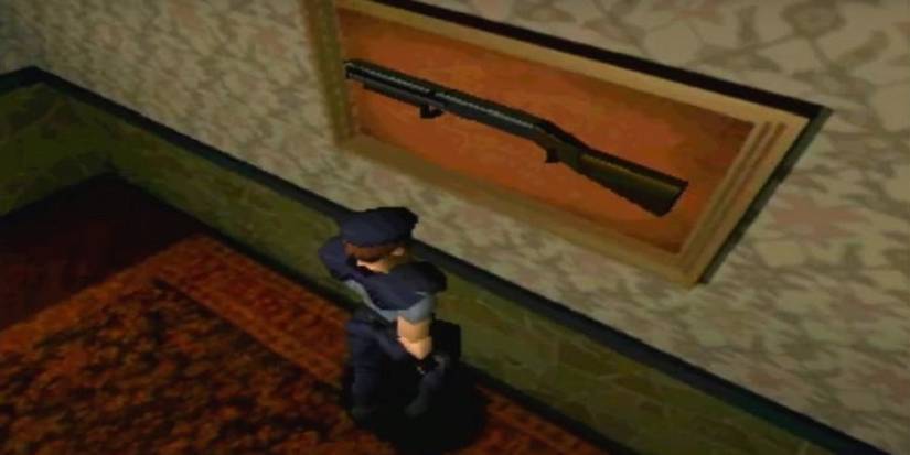 Jill and shotgun in Resident Evil