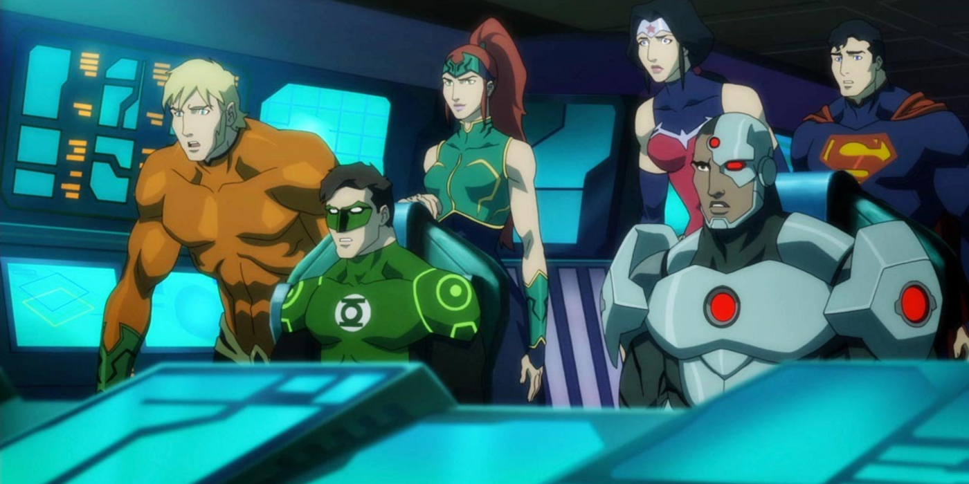 The Justice League in Throne Of Atlantis