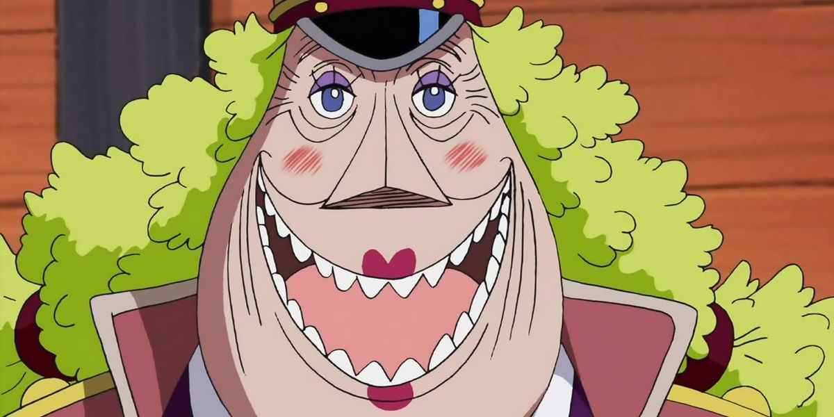 Kokoro smiles menacingly in One Piece