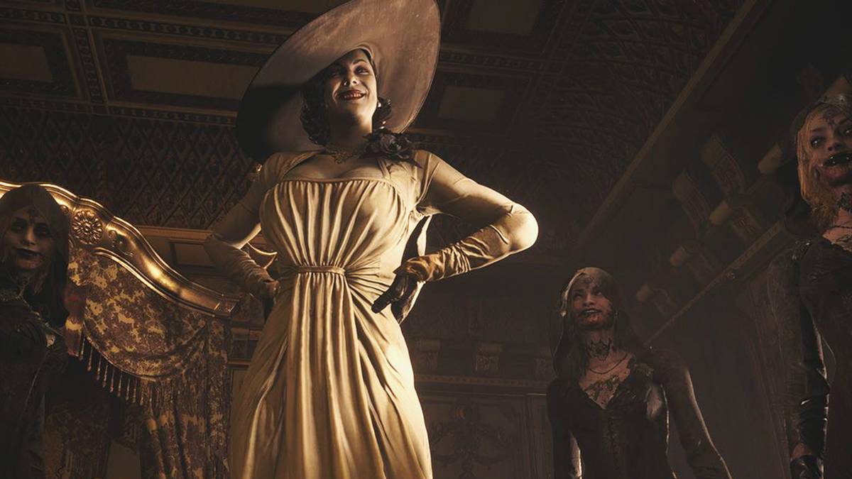 Lady Dimitrescu is a massive 8 feet tall approximately