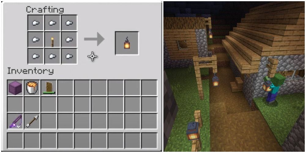 Minecraft How to Make a Lantern