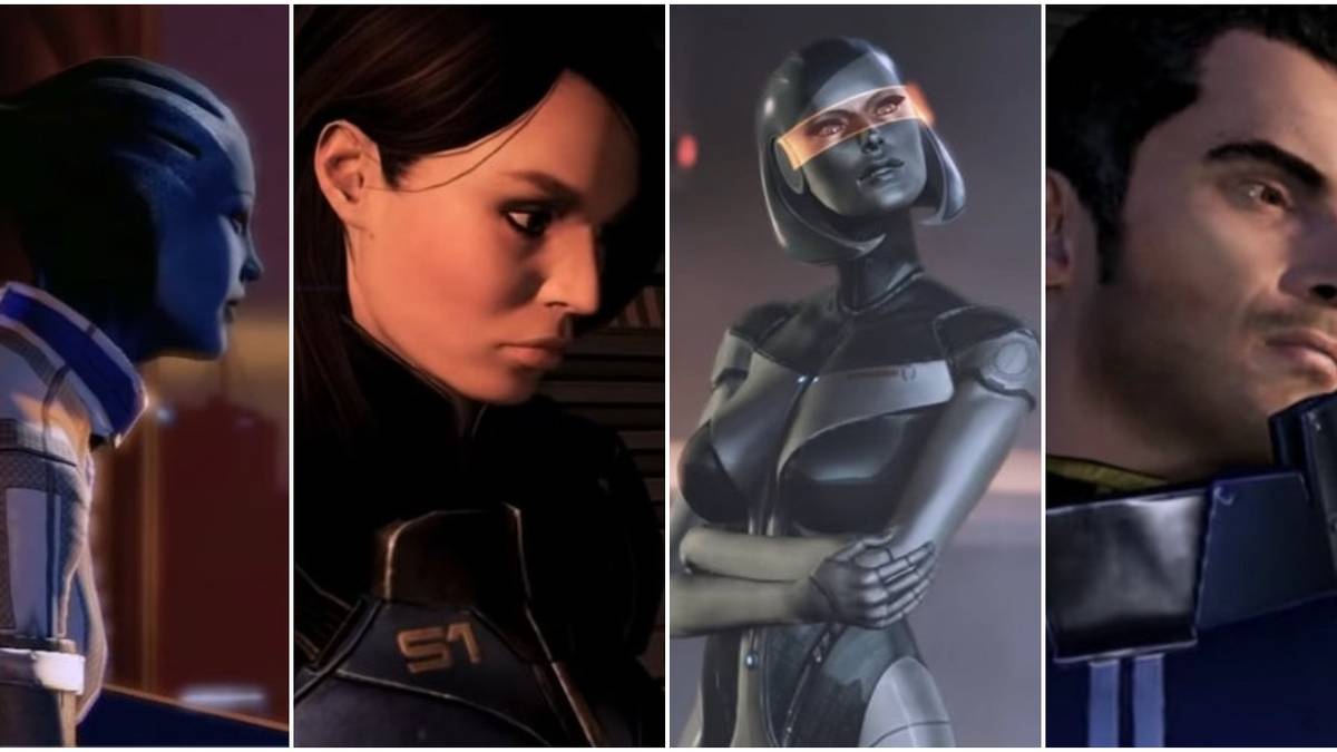 mass effect liara, kaiden, ashley and EDI