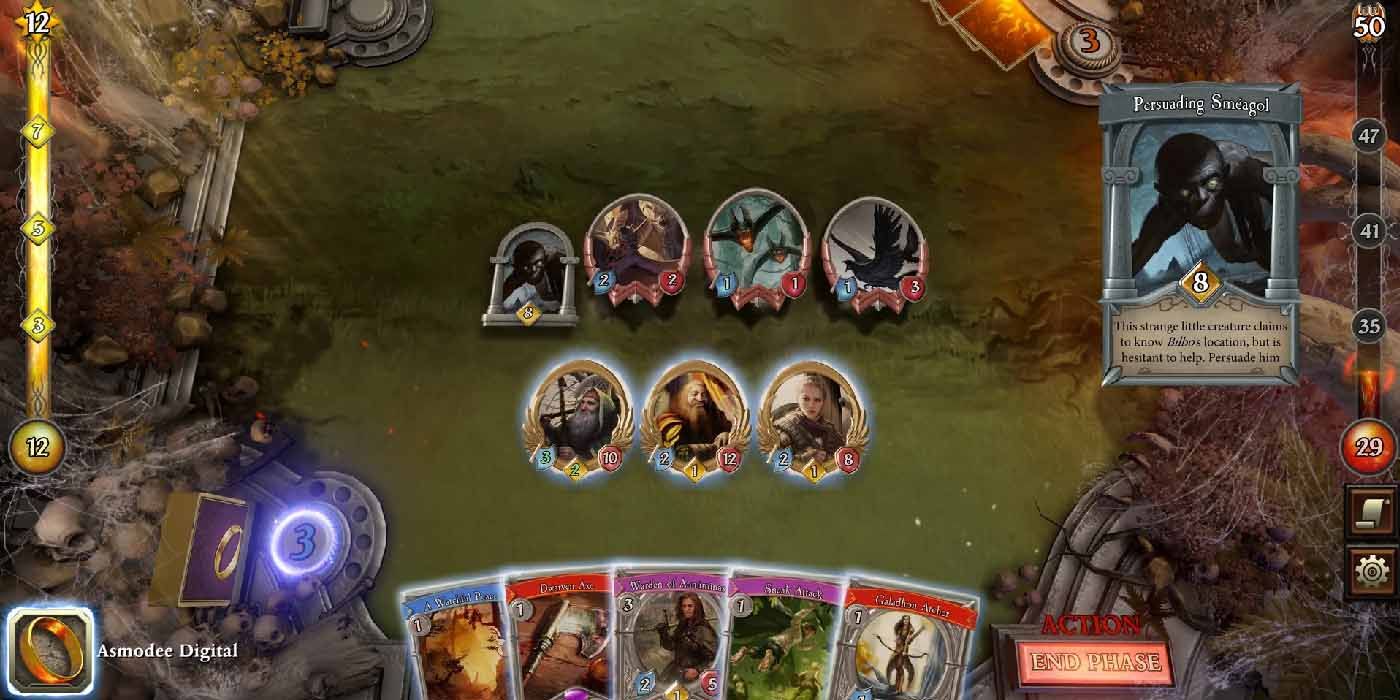 The digital version of the Lord of the Rings Card Game.