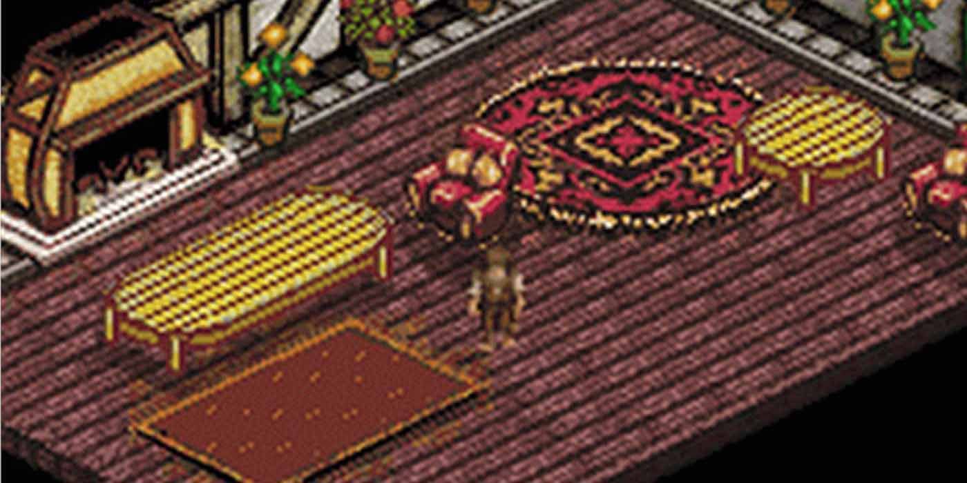 Lord of the Rings: The Fellowship of the Ring for the GameBoy Advance. Frodo is exploring a room.