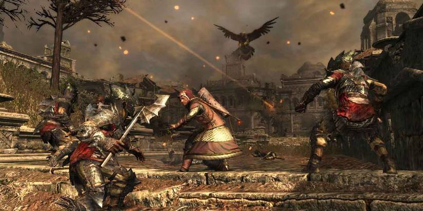 The chaos of battle in Lord of the Rings: War in the North.