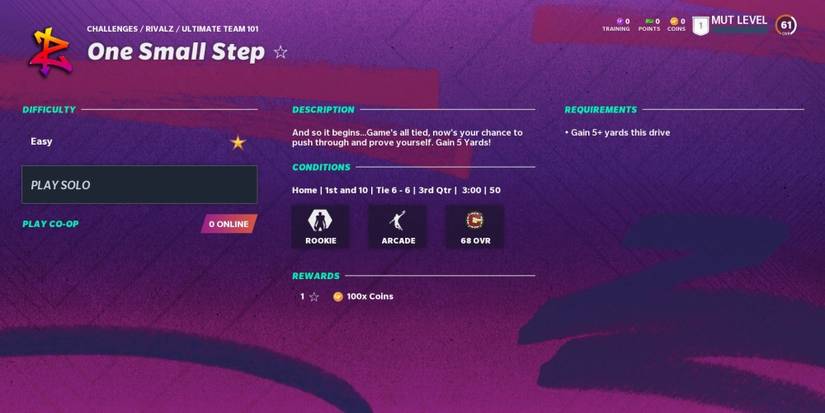 Madden NFL 21 Ultimate Team First Rivalz Challenge