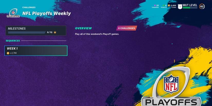 Madden NFL 21 Weekly Playoff Challenge