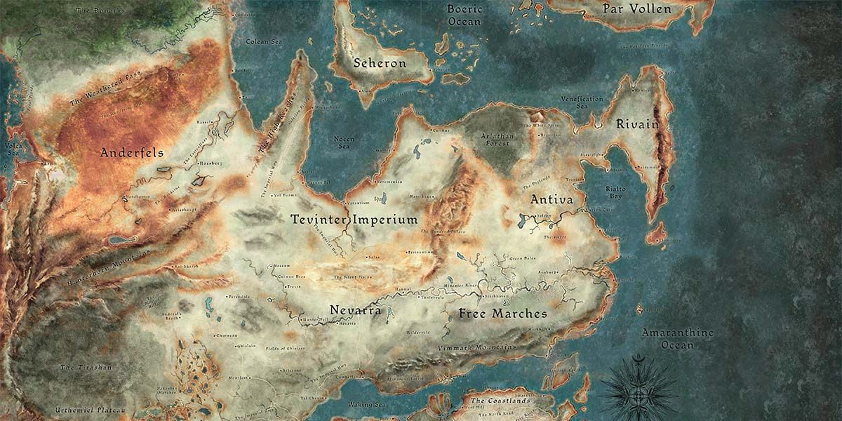Map of Northern Thedas Dragon Age